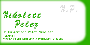 nikolett pelcz business card